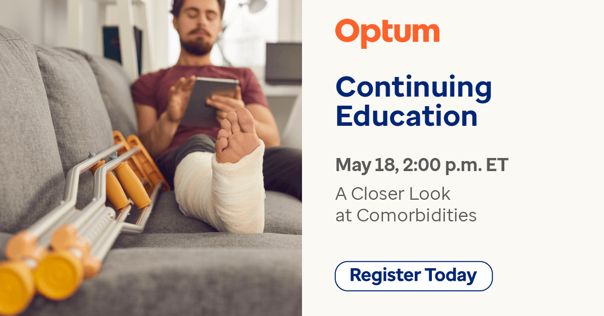 Optum CE social promotion two weeks before the event
