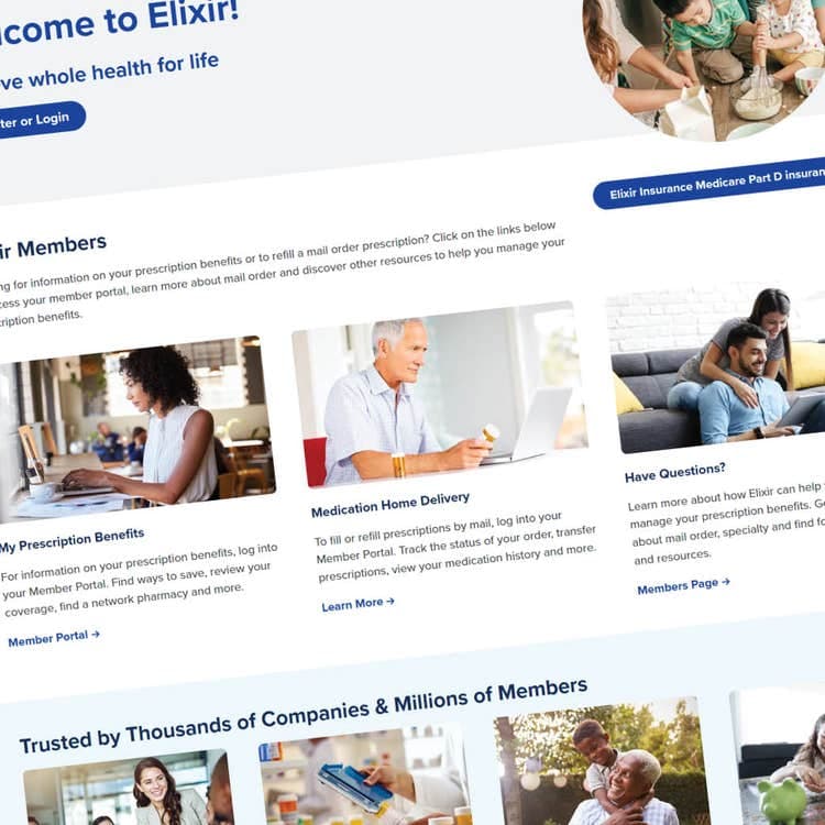 Elixir website redesign preview